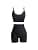 IMEKIS Women Workout Sets Yoga Outfit Seamless Crop Top Bra with High Waist Biker Shorts Tracksuit Exercise Gym Tracksuits