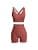 IMEKIS Women Workout Sets Yoga Outfit Seamless Crop Top Bra with High Waist Biker Shorts Tracksuit Exercise Gym Tracksuits