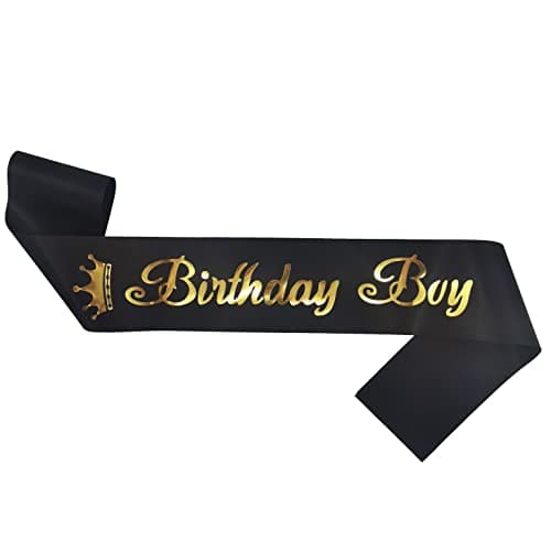 Maticr Glitter First Birthday Crown for Baby Boy Photo Prop