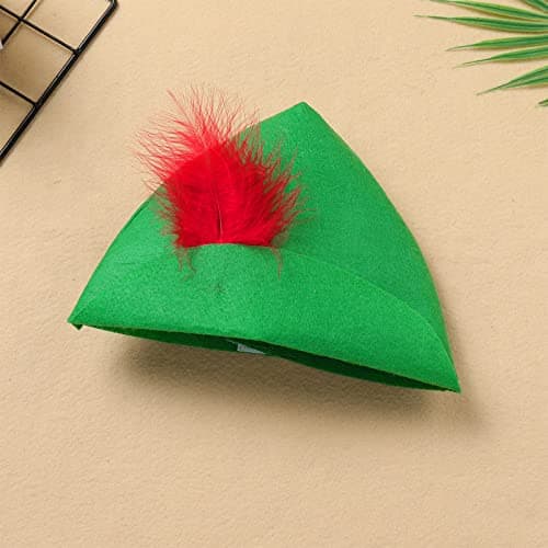 Baby Boys Green Halloween Costume with Feather Hat & Diaper Cover Set