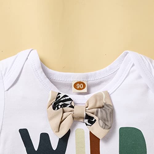 Wild One Romper Bodysuit for Baby Boy's 1st Birthday Party