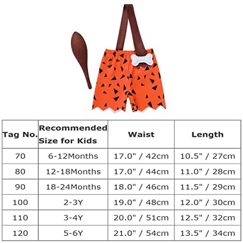 Caveman Costume for Kids - Stone Age Outfit for Boys and Girls