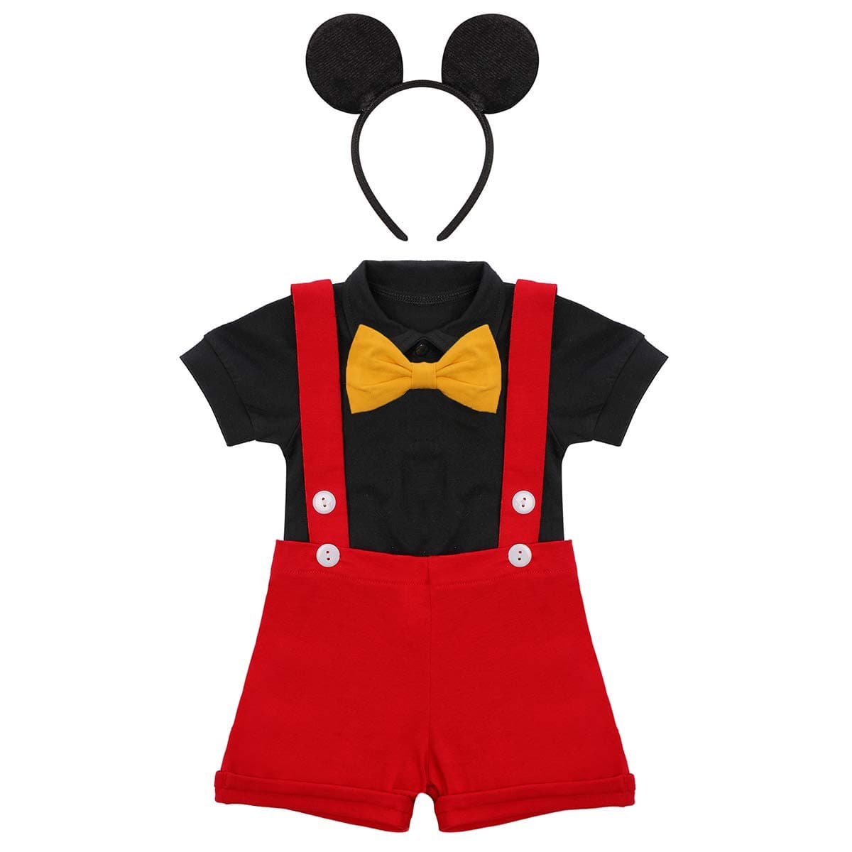 Mouse Costume Baby Boys Romper Shorts Cake Smash Outfit