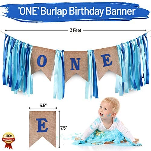 Baby Boy 1st Birthday Decorations - Crown Theme