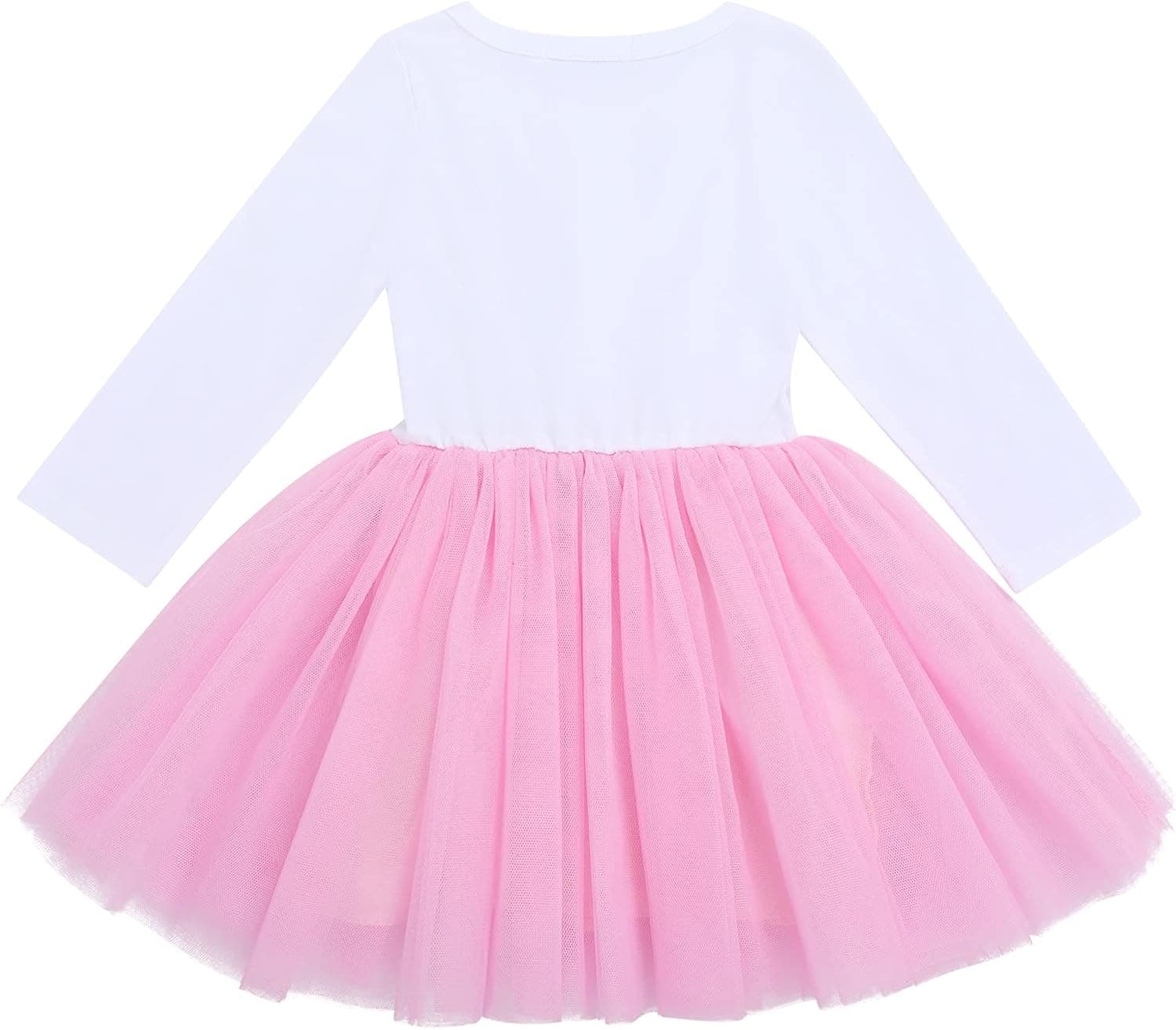 Baby Girl 1st 2nd 3rd Birthday Outfit Mouse Dress Polka Dots Tutu Skirt Cake Smash Long Sleeve Clothes for Photo Shoot