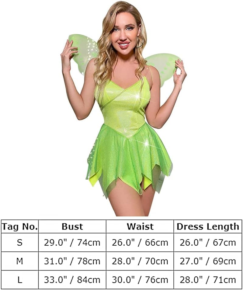 Women's Shiny Rave Outfit Halloween Costume Top Mini Skirt Wings Dress up Cosplay Music Festivals Clothes Set