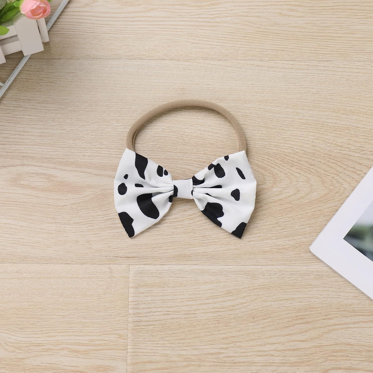 Toddler Baby Girl Farm Cow 1st Birthday Outfit Cow Print Dress with Headband Cake Smash Photo Shoot Clothes Set
